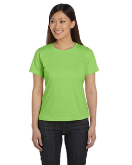 LAT Ladies Combed Ringspun T-Shirt 3580 | Key Lime - Front