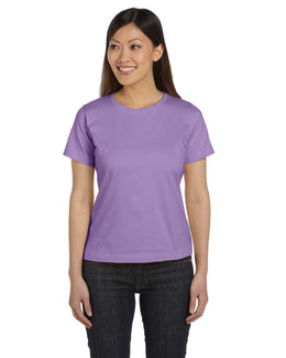 LAT Ladies Combed Ringspun T-Shirt 3580 | Lavender - Front
