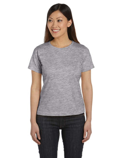 LAT Ladies Combed Ringspun T-Shirt 3580 | Heather - Front