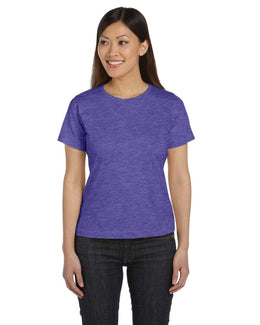 LAT Ladies Combed Ringspun T-Shirt 3580 | Vintage Purple - Front