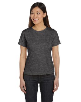 LAT Ladies Combed Ringspun T-Shirt 3580 | Vintage Smoke - Front