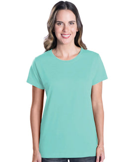 LAT Ladies Combed Ringspun T-Shirt 3580 | Caribbean - Front