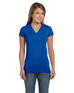 LAT Junior V-Neck T-Shirt 3607 | Royal - Front