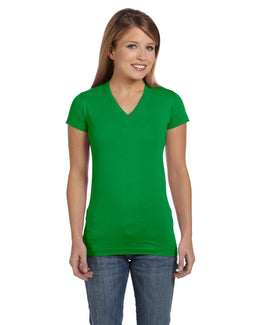 LAT Junior V-Neck T-Shirt 3607 | Kelly - Front