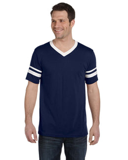 Augusta Sleeve Striped Jersey 360 | Navy/ White - Front
