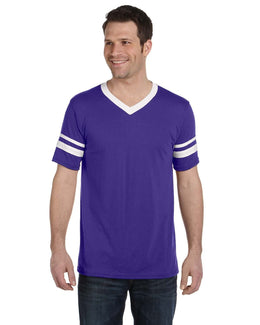 Augusta Sleeve Striped Jersey 360 | Purple/ White - Front