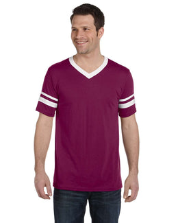 Augusta Sleeve Striped Jersey 360 | Maroon/ White - Front