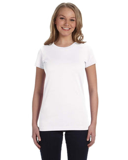 LAT Ladies Fine Jersey T-Shirt 3616 | White - Front