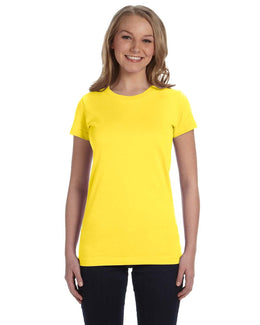 LAT Ladies Fine Jersey T-Shirt 3616 | Yellow - Front