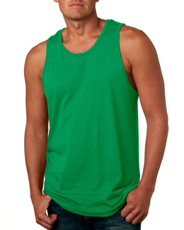 Next Level Mens Cotton Tank 3633 | Kelly Green - Front
