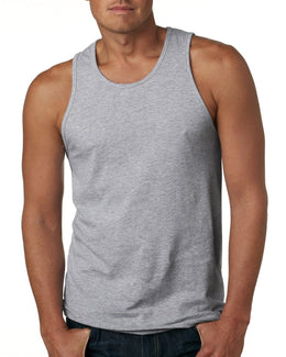 Next Level Mens Cotton Tank 3633 | Heather Gray - Front