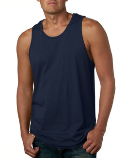Next Level Mens Cotton Tank 3633 | Midnight Navy - Front