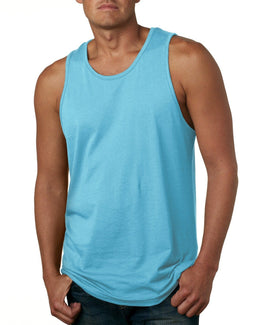 Next Level Mens Cotton Tank 3633 | Tahiti Blue - Front