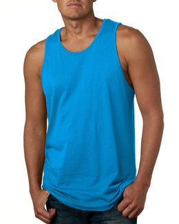 Next Level Mens Cotton Tank 3633 | Turquoise - Front