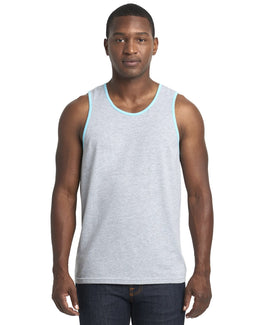 Next Level Mens Cotton Tank 3633 | Hthr Gray/ Cancn - Front