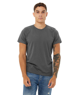 Bella+Canvas Mens Poly-Cotton Short Sleeve T-Shirt 3650 | Asphalt - Front
