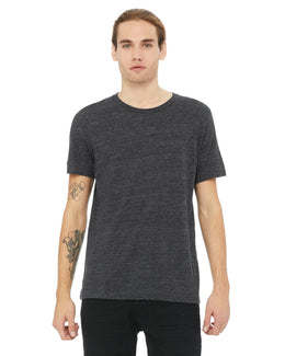 Bella+Canvas Mens Poly-Cotton Short Sleeve T-Shirt 3650 | Chrcl Black Slub - Front