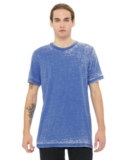 Bella+Canvas Mens Poly-Cotton Short Sleeve T-Shirt 3650 | Tr Ryl Acid Wash - Front
