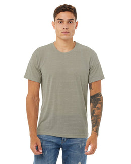 Bella+Canvas Mens Poly-Cotton Short Sleeve T-Shirt 3650 | Stone Marble - Front