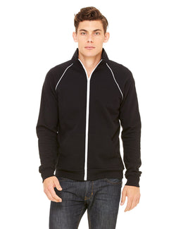 Bella+Canvas Track Jacket 3710 | Black/ White - Front