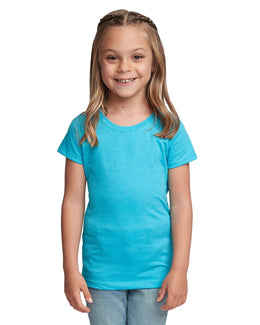 Next Level Girls Princess CVC Tee 3712 | Bondi Blue - Front