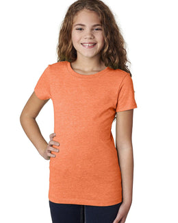 Next Level Girls Princess CVC Tee 3712 | Neon Hthr Orang - Front