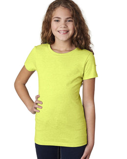 Next Level Girls Princess CVC Tee 3712 | Neon Yellow - Front
