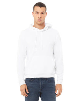 Bella+Canvas Unisex Sponge Fleece Pullover Hoodie 3719 | White - Front