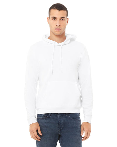 Bella+Canvas Unisex Sponge Fleece Pullover Hoodie 3719 | White - Front