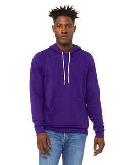 Bella+Canvas Unisex Sponge Fleece Pullover Hoodie 3719 | Team Purple - Front