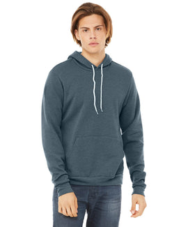 Bella+Canvas Unisex Sponge Fleece Pullover Hoodie 3719 | Heather Slate - Front
