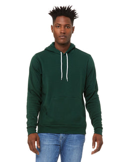 Bella+Canvas Unisex Sponge Fleece Pullover Hoodie 3719 | Forest - Front
