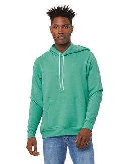 Bella+Canvas Unisex Sponge Fleece Pullover Hoodie 3719 | Teal - Front