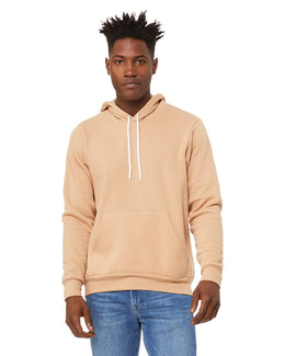 Bella+Canvas Unisex Sponge Fleece Pullover Hoodie 3719 | Hthr Sand Dune - Front