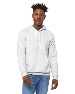 Bella+Canvas Unisex Sponge Fleece Pullover Hoodie 3719 | Ash - Front
