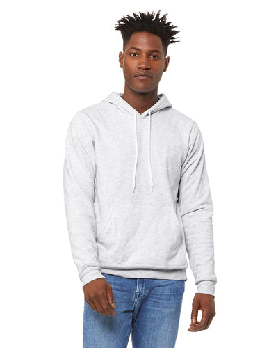Bella+Canvas Unisex Sponge Fleece Pullover Hoodie 3719 | Ash - Front