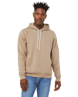 Bella+Canvas Unisex Sponge Fleece Pullover Hoodie 3719 | Tan - Front
