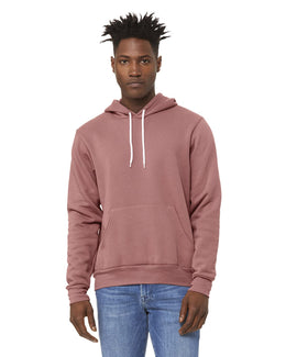 Bella+Canvas Unisex Sponge Fleece Pullover Hoodie 3719 | Mauve - Front