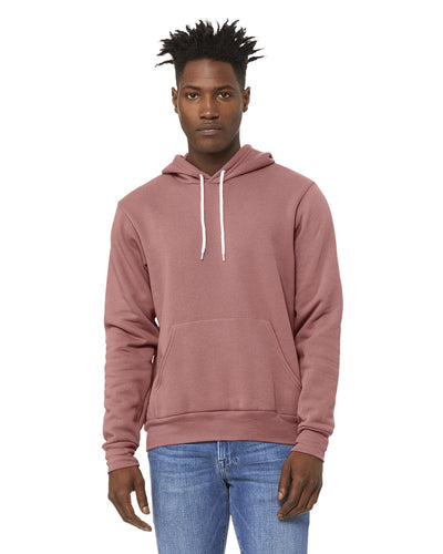 Bella+Canvas Unisex Sponge Fleece Pullover Hoodie 3719 | Mauve - Front