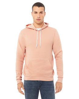 Bella+Canvas Unisex Sponge Fleece Pullover Hoodie 3719 | Peach - Front
