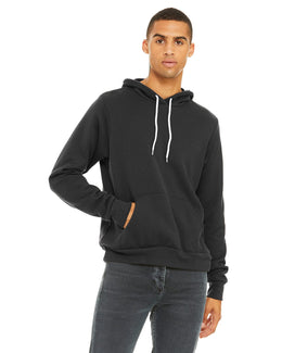 Bella+Canvas Unisex Sponge Fleece Pullover Hoodie 3719 | Dark Grey - Front
