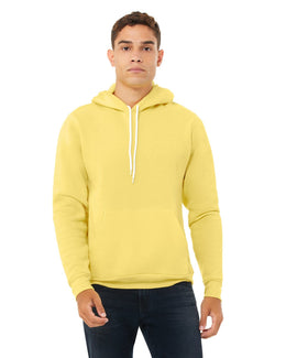 Bella+Canvas Unisex Sponge Fleece Pullover Hoodie 3719 | Yellow - Front