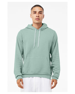 Bella+Canvas Unisex Sponge Fleece Pullover Hoodie 3719 | Dusty Blue - Front