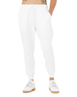 Bella+Canvas Unisex Jogger Sweatpant 3727 | White - Front
