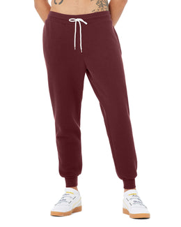 Bella+Canvas Unisex Jogger Sweatpant 3727 | Maroon - Front