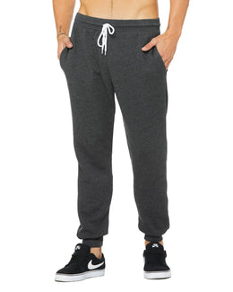 Bella+Canvas Unisex Jogger Sweatpant 3727 | Dark Gry Heather - Front