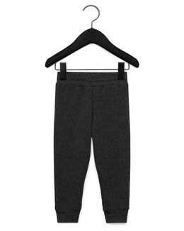 Bella+Canvas Toddler Jogger Sweatpant 3727T | Dark Grey Heathr - Front