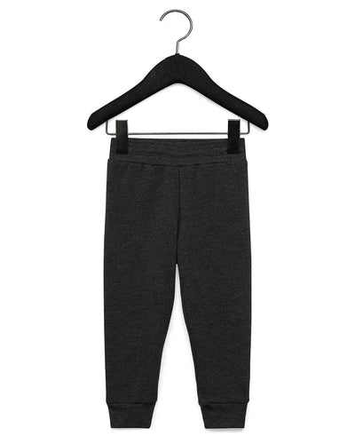 Bella+Canvas Toddler Jogger Sweatpant 3727T | Dark Grey Heathr - Front