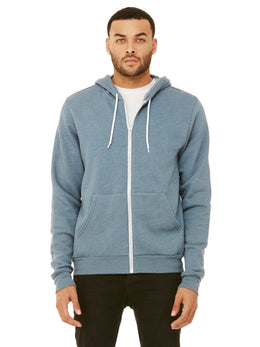 Bella+Canvas Unisex Poly-Cotton Fleece Full-Zip Hoodie
