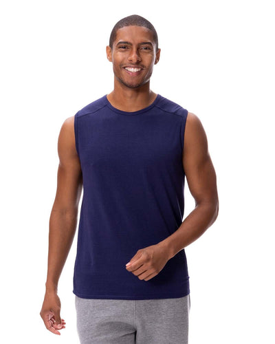 Threadfast Apparel Unisex Impact Tank 382T | Navy - Front